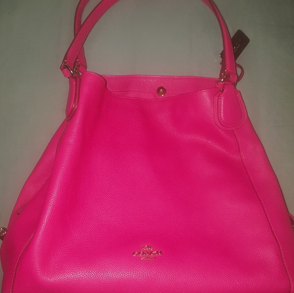 coach edie 31 pink